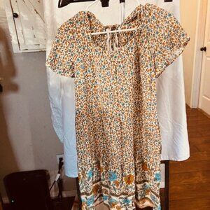 FALL FLORAL DRESS